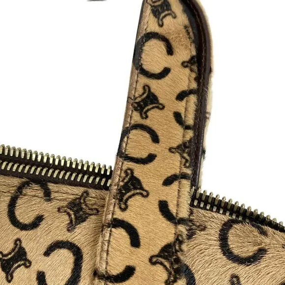 Celine Handbag C Macadam Pattern Light Brown Dark - Picture 11 of 11